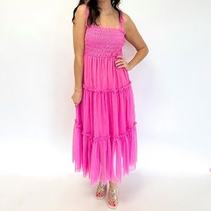 Pink Tulle Dress- Can be Bump Friendly/Maternity